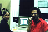 Laurie Spiegel with David Silver showing Amiga Music Mouse at the 1987 NAMM show in Los Angeles