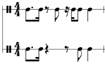 Example for two patterns considered close variations