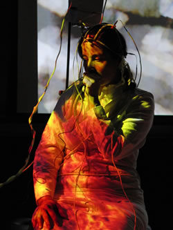 Claudia Robles performing her work <em>INsideOUT</em>