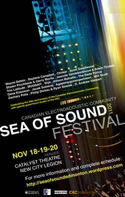 Affiche du festival Sea of Sound 2011